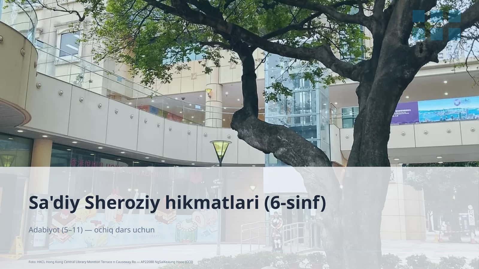 Sa'diy Sheroziy hikmatlari (6-sinf) 1
