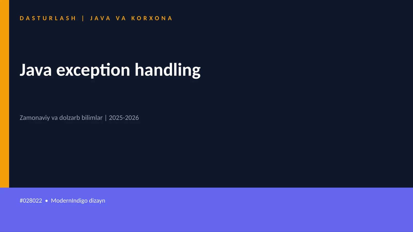 Java exception handling 1