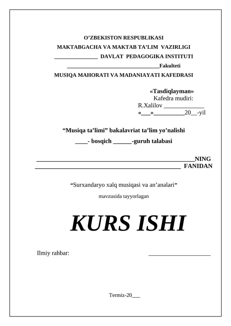 Surxandaryo xalq musiqasi va an’analari 1