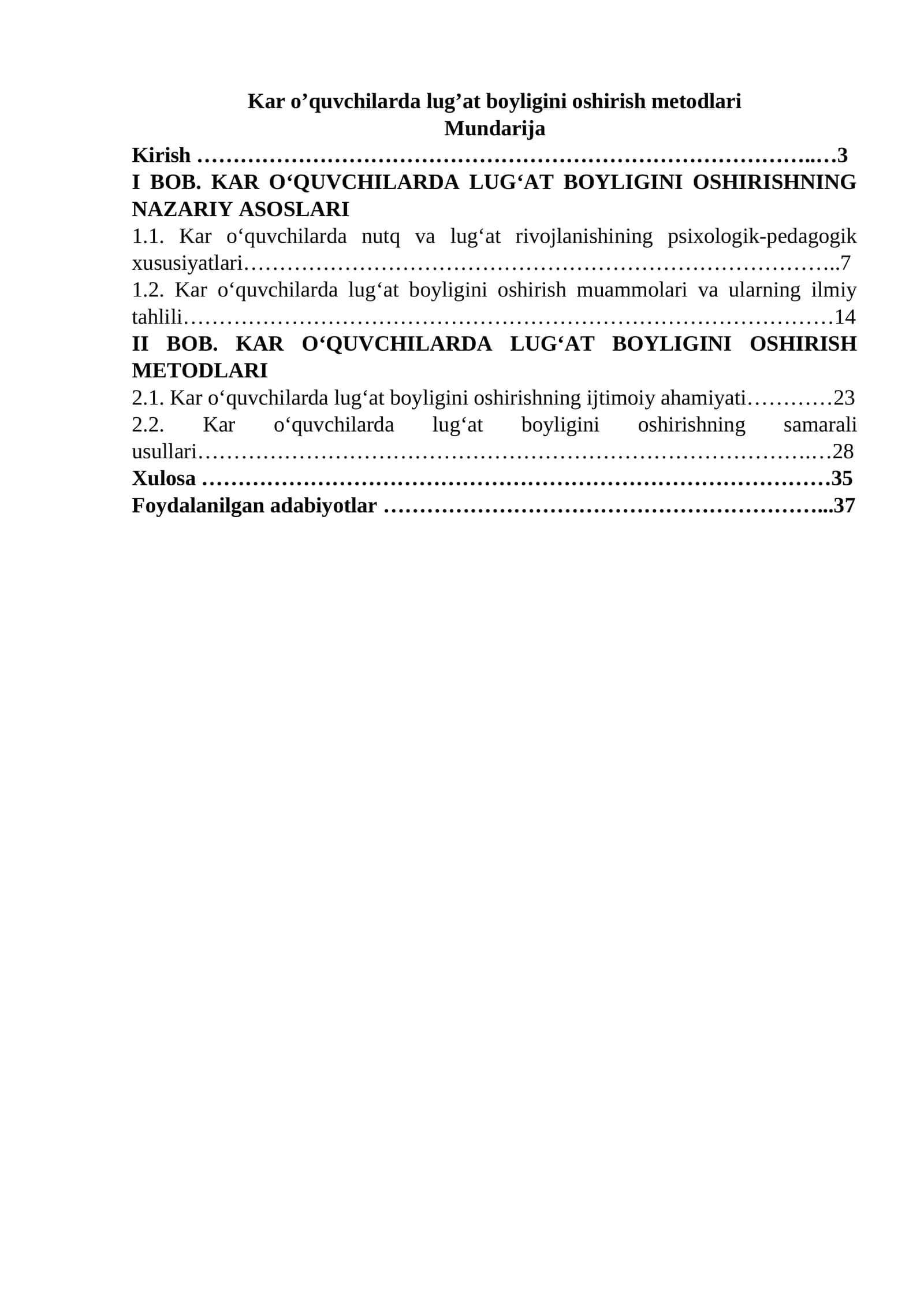 Kar o'quvchilarda lug'at boyligini oshirish metodlari 1