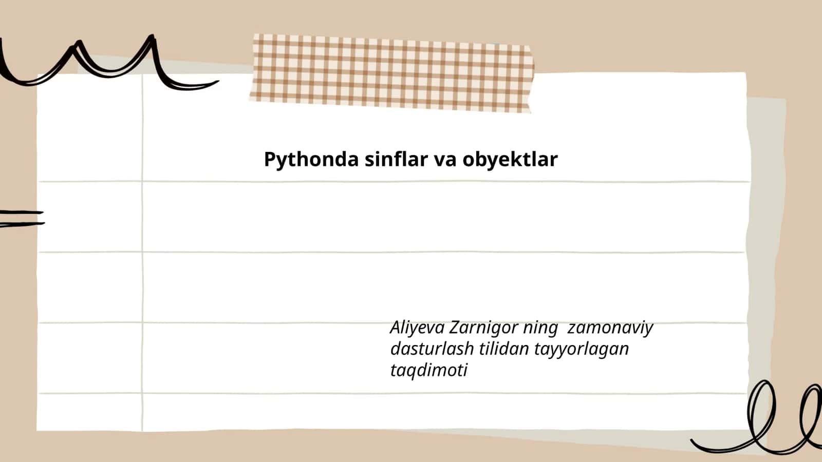 Pythonda sinflar va obyektlar 1
