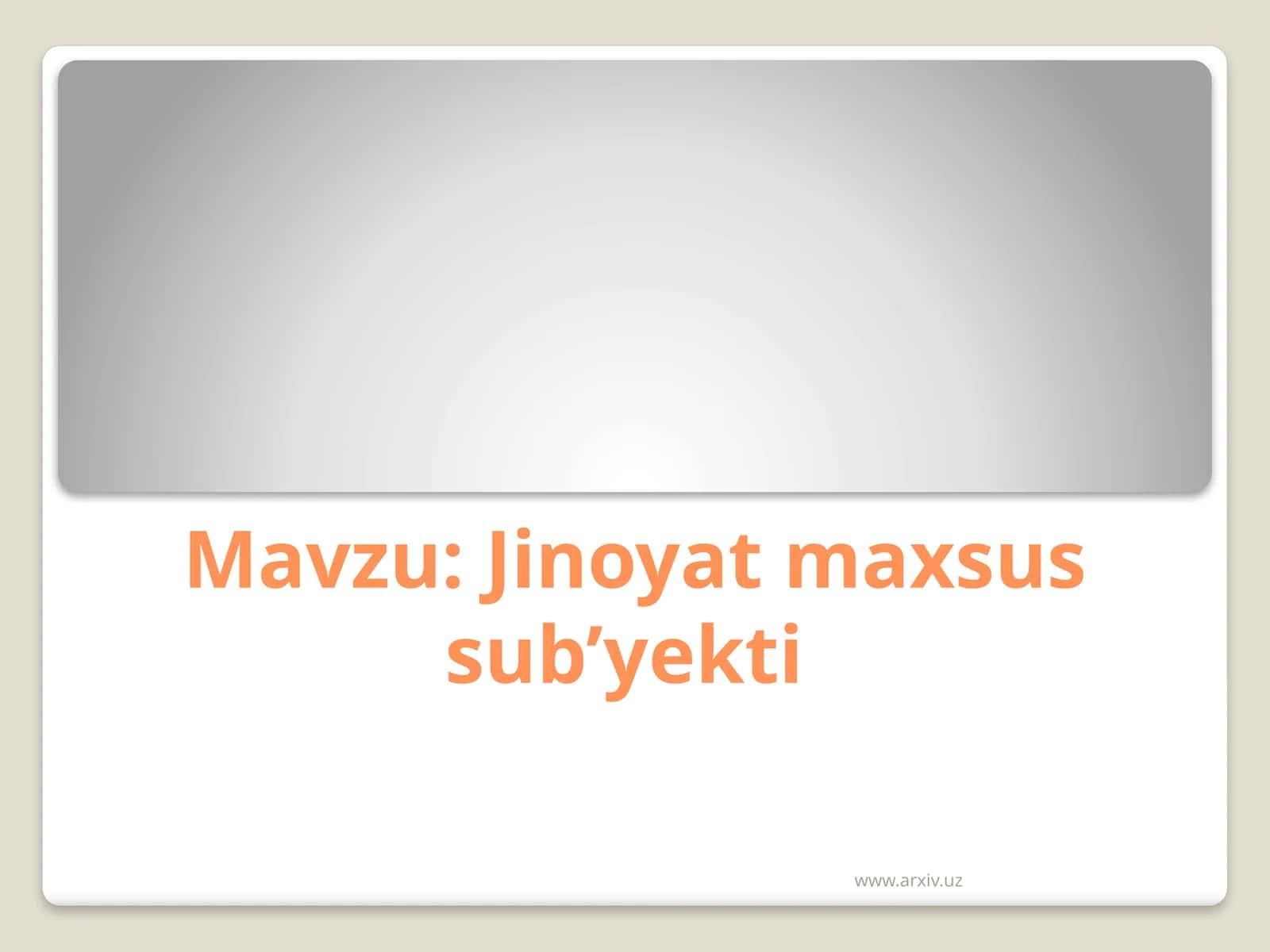 Jinoyatmaxsus sub’yekti 1