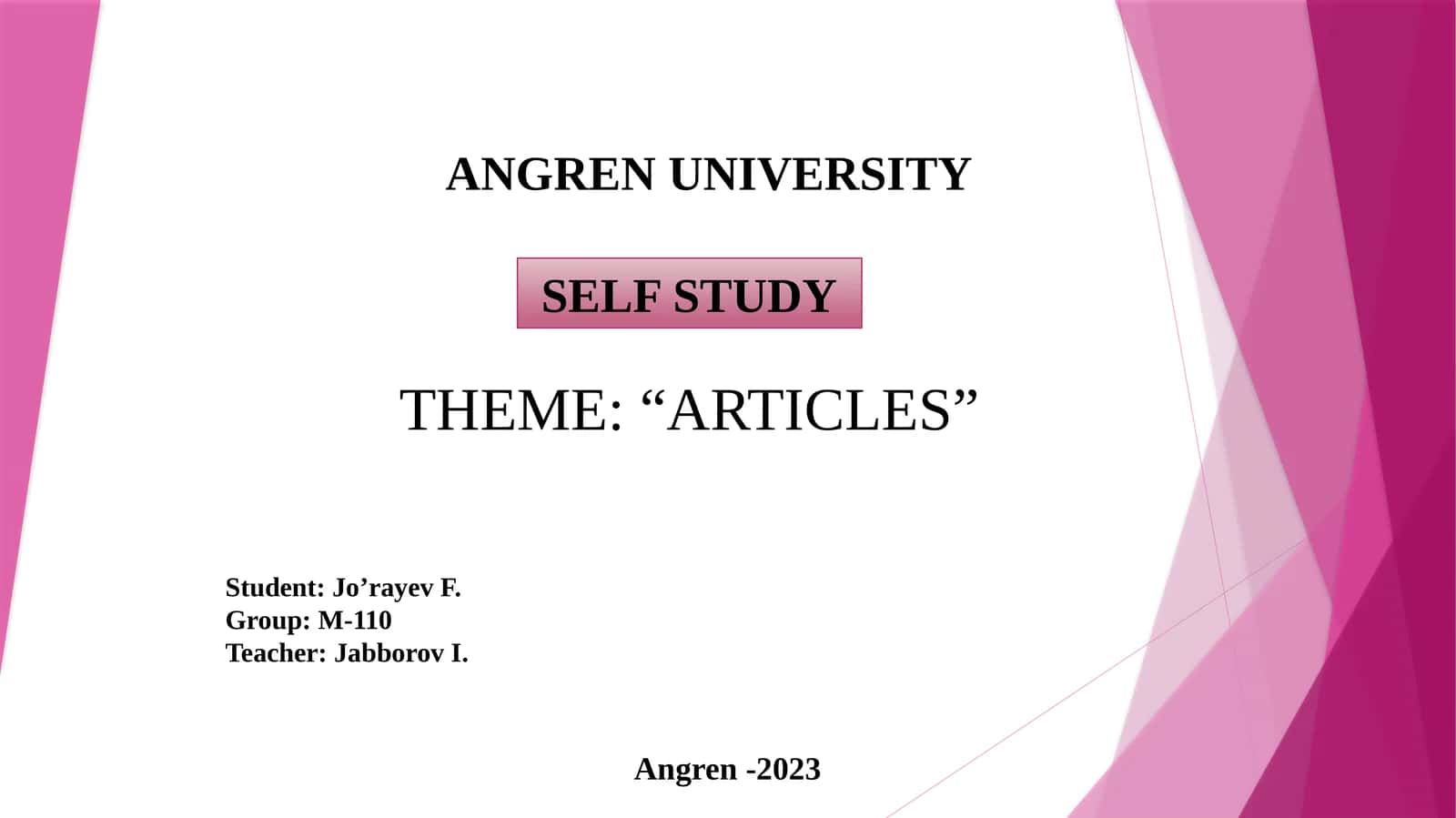 Articles 1