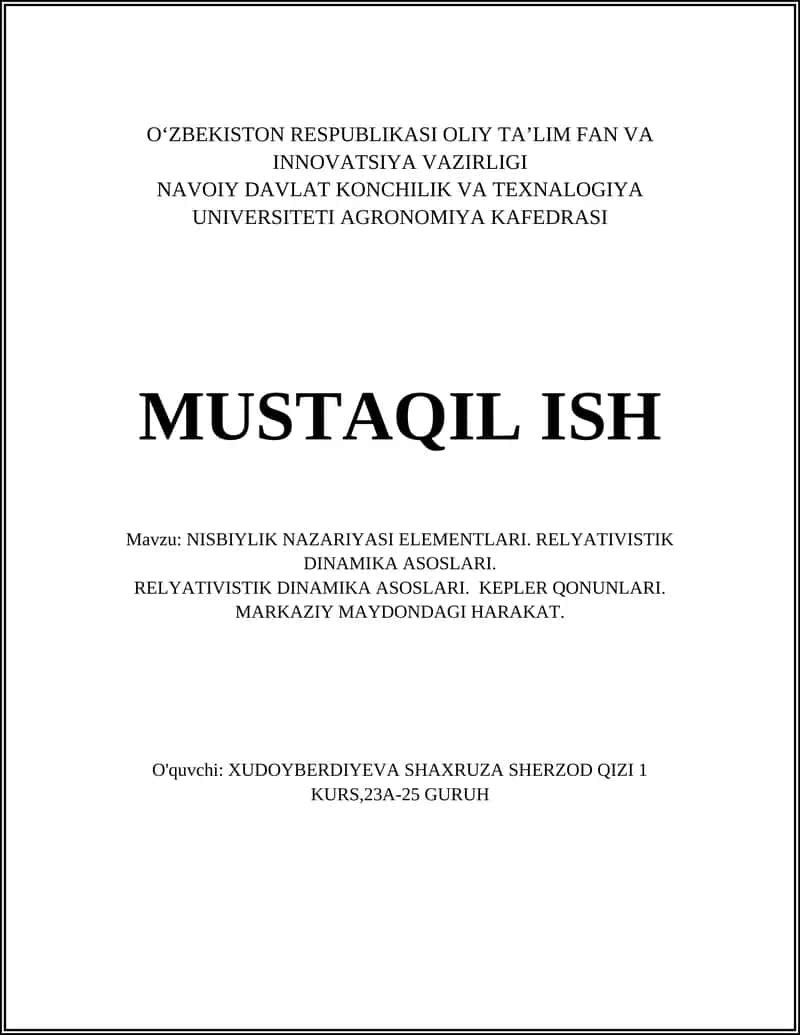 Navoiy Davlat Konchilik va Texnalogiya Universiteti 1