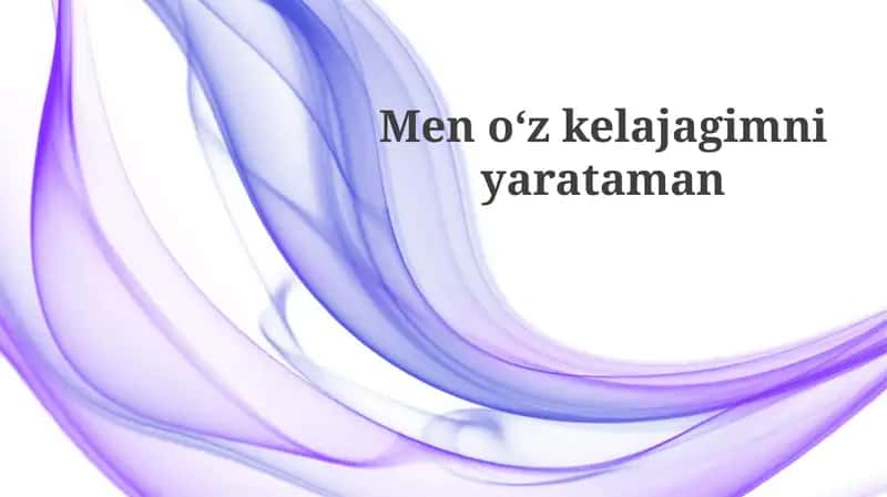 O'zlikni anglash va maqsadlarni belgilash 1