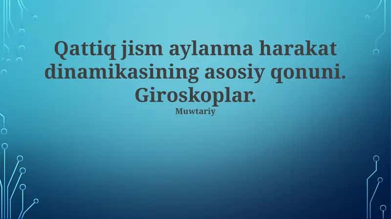 Giroskoplar 1