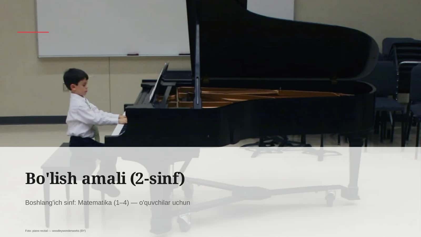 Bo'lish amali (2-sinf) Boshlang'ich sinf: Matematika (1–4) — o'quvchilar uchun 1