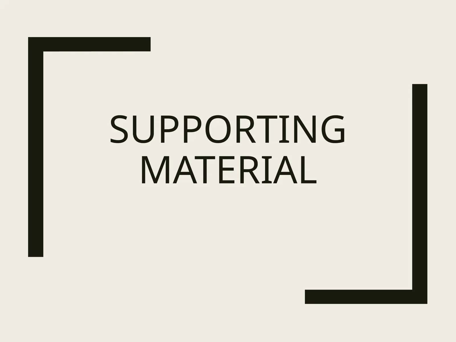 Supporting material 1
