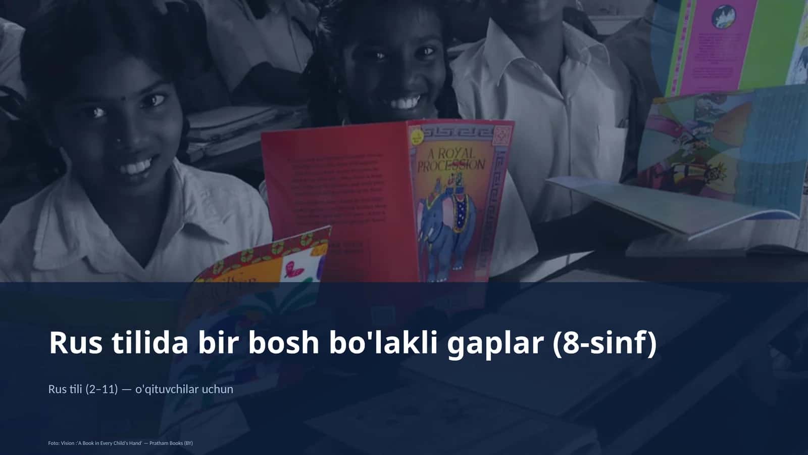 Rus tilida bir bosh bo'lakli gaplar (8-sinf) 1