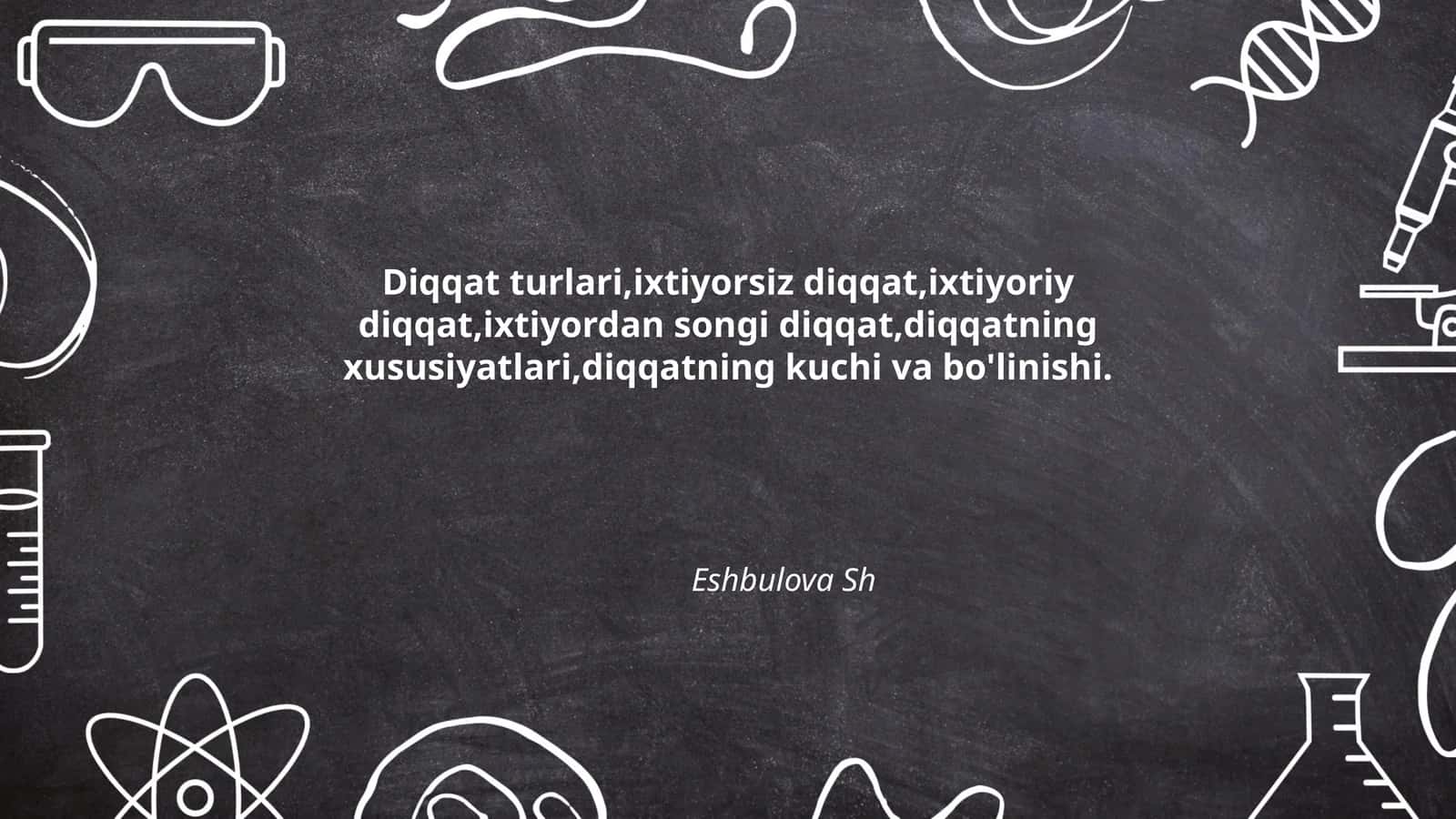 Diqqatning turlari va xususiyatlari 1