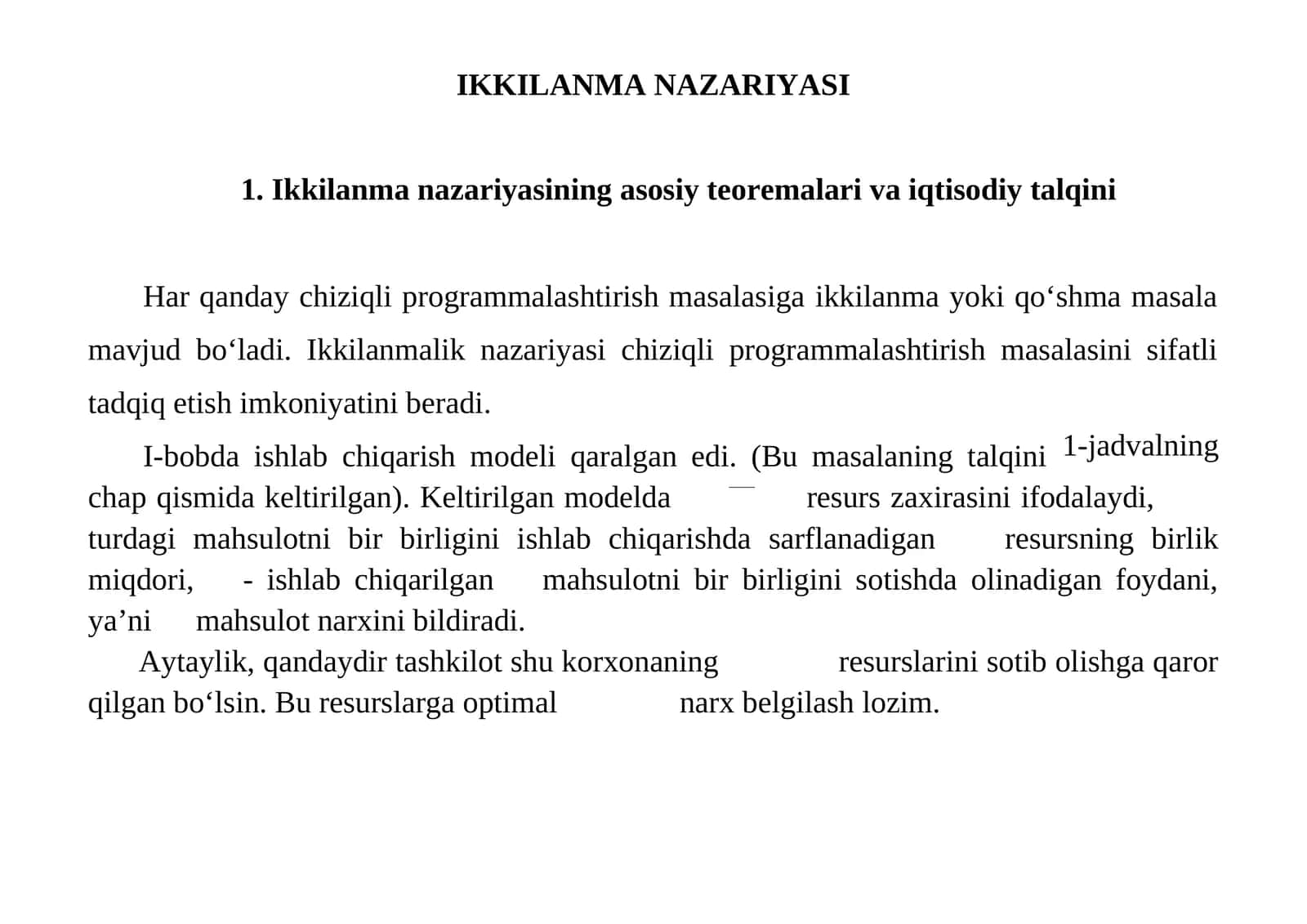IKKILANMA NAZARIYASI 1