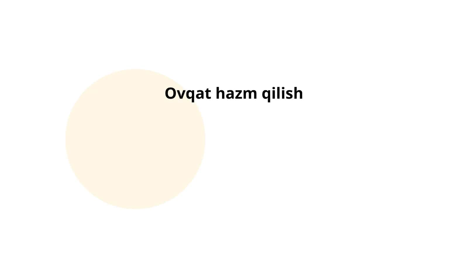Ovqat hazm qilish tizimi anatomiyasi 1