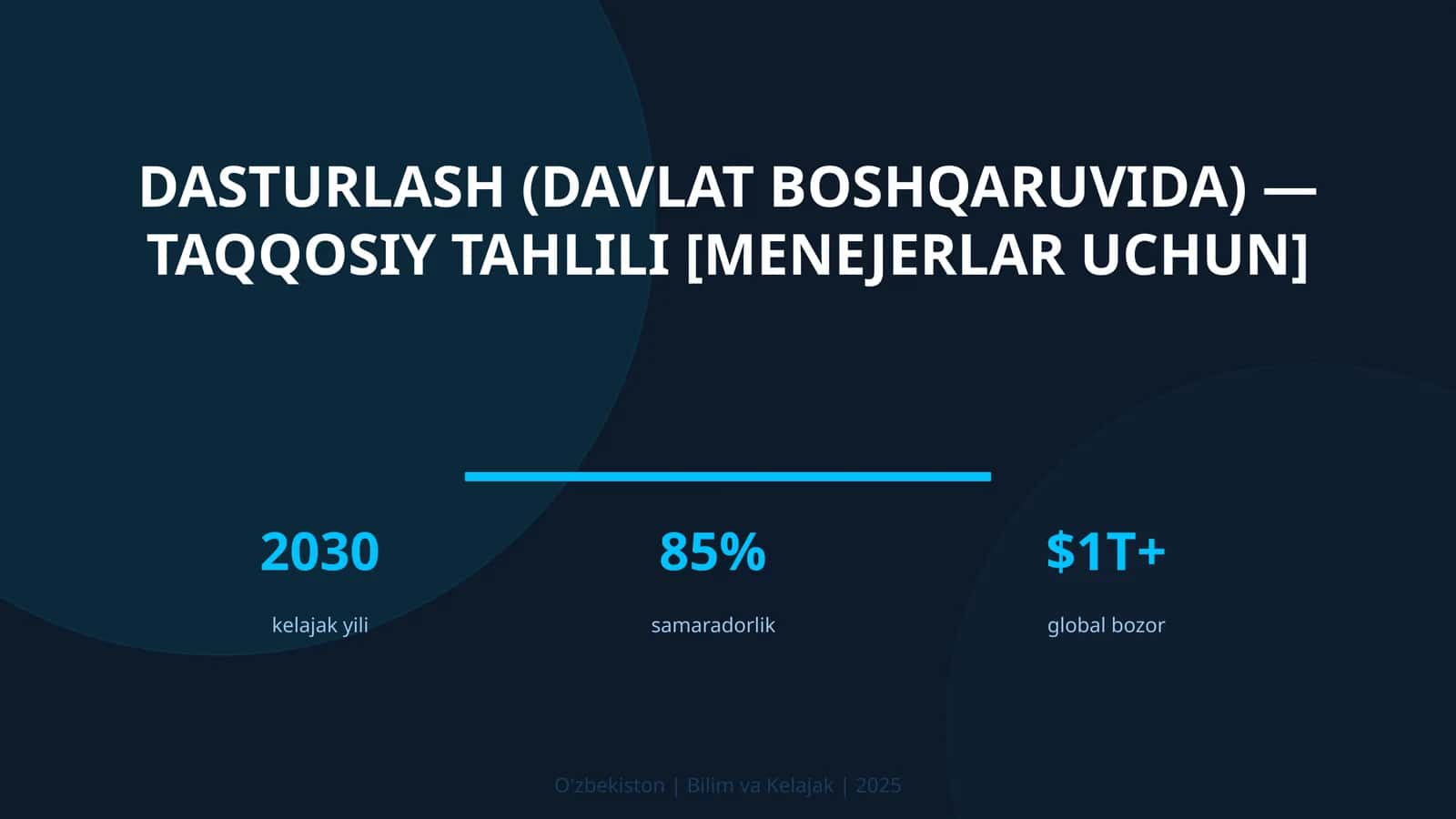 Dasturlash (davlat boshqaruvida) — taqqosiy tahlili [menejerlar uchun] 1