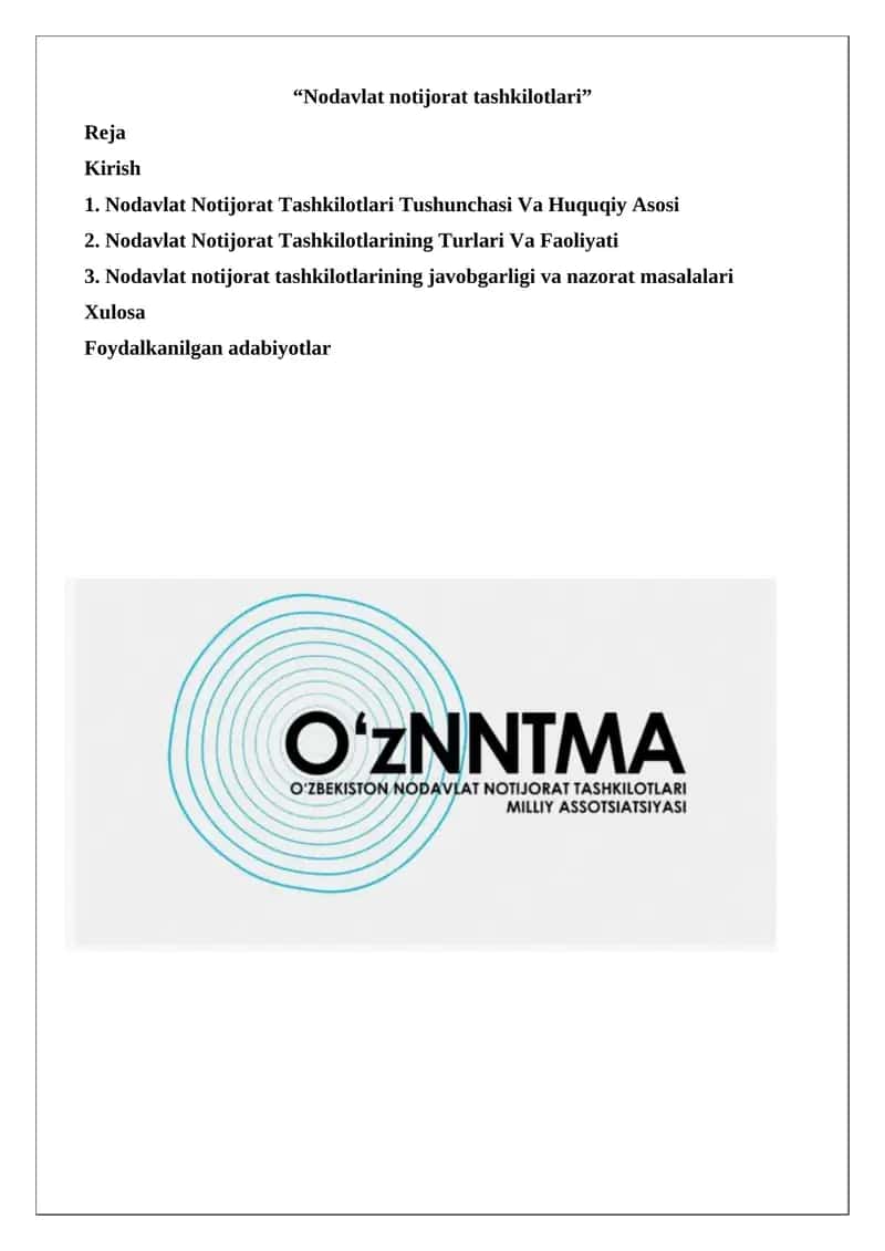 Nodavlat notijorat tashkilotlari 1
