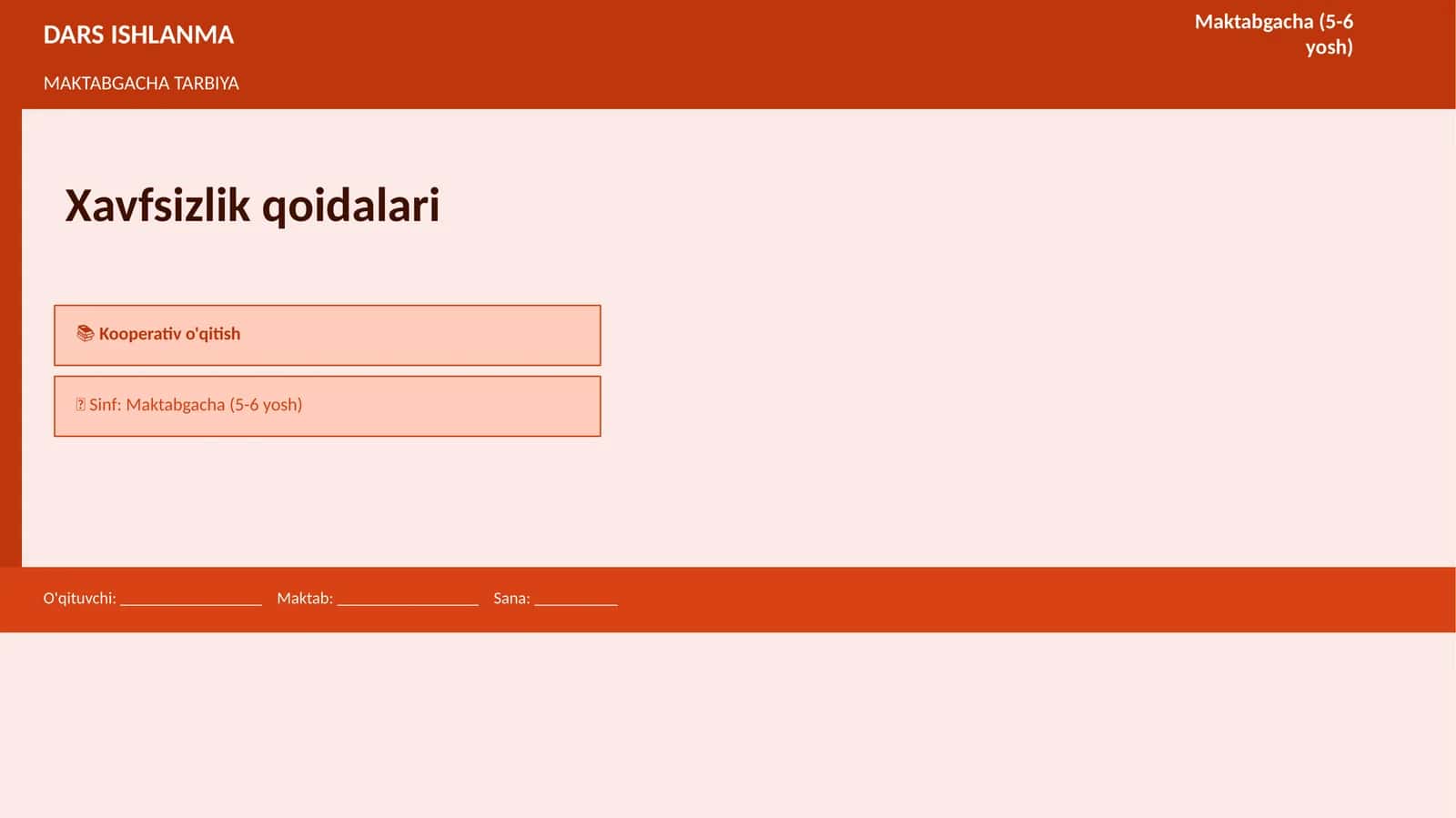 Xavfsizlik qoidalari 1