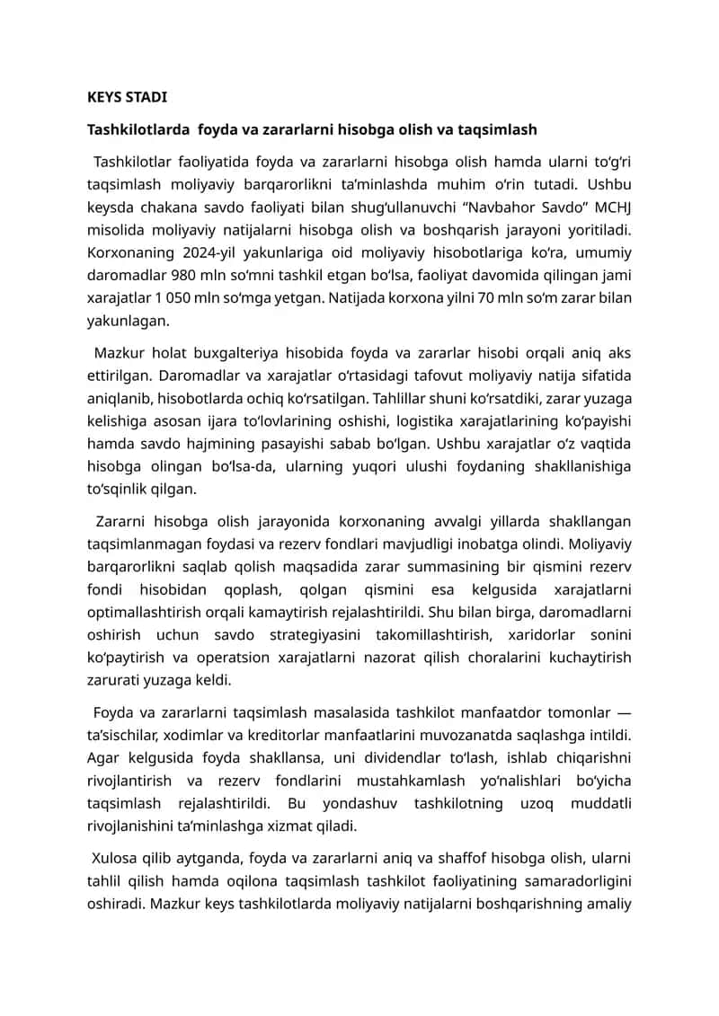 Navbahor Savdo MCHJ 1