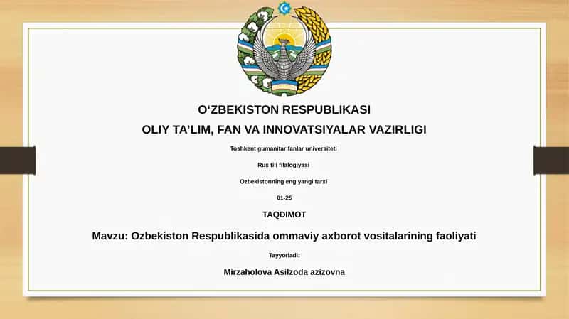 Ommaviy axborot vositalari 1