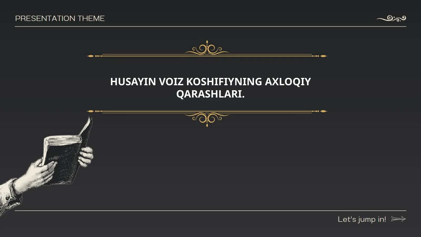 Husayin Voiz Koshifiyning Axloqiy Qarashlari 1