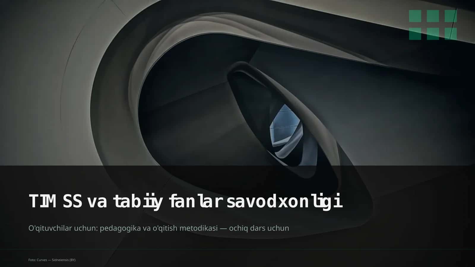 TIMSS va tabiiy fanlar savodxonligi 1