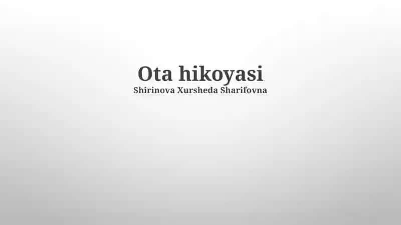Ota hikoyasi 1