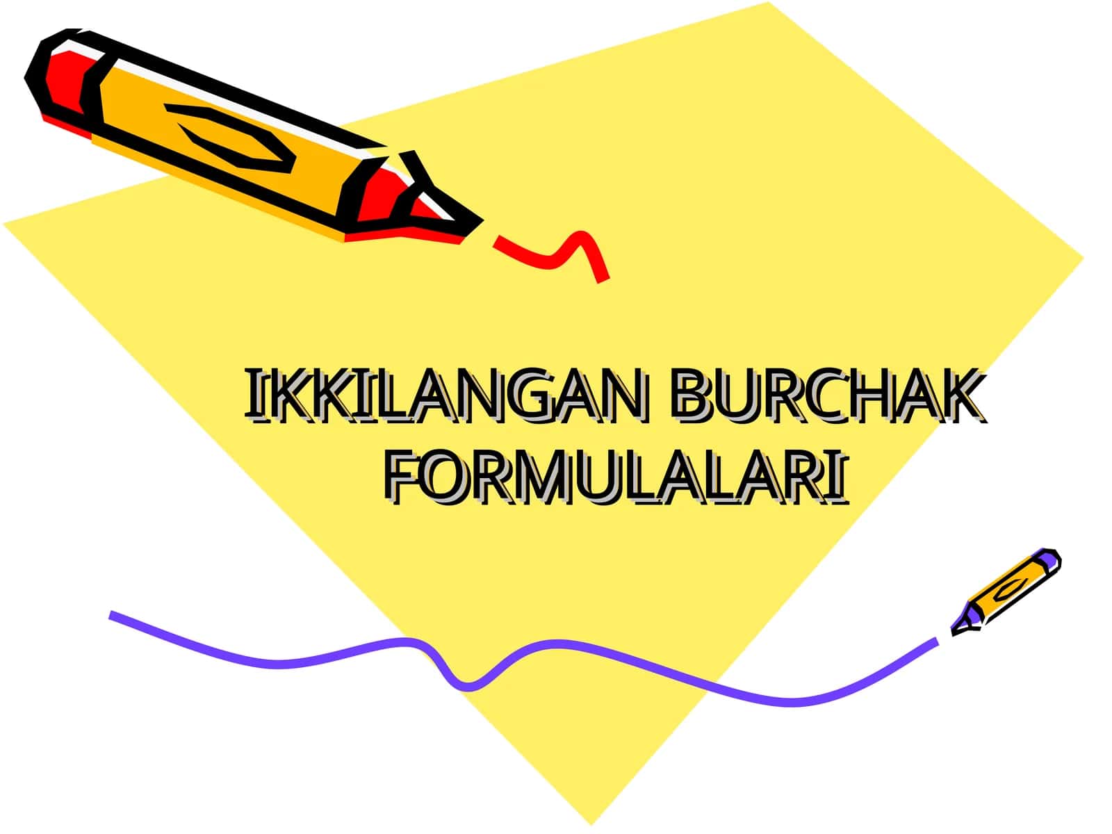 Ikkilangan burchak formulalari 1