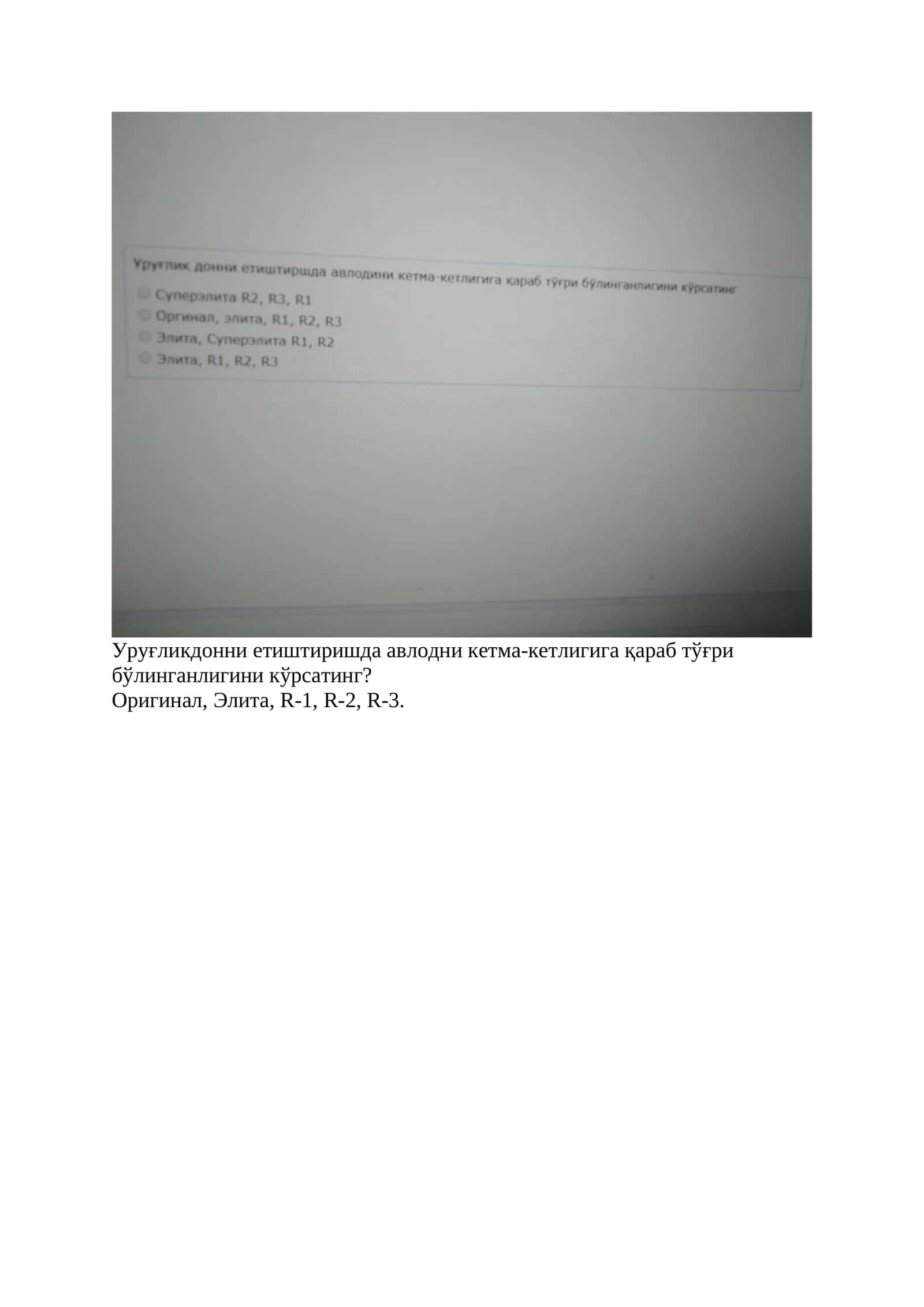 Оригинал, Элита, R-1, R-2, R-3 1
