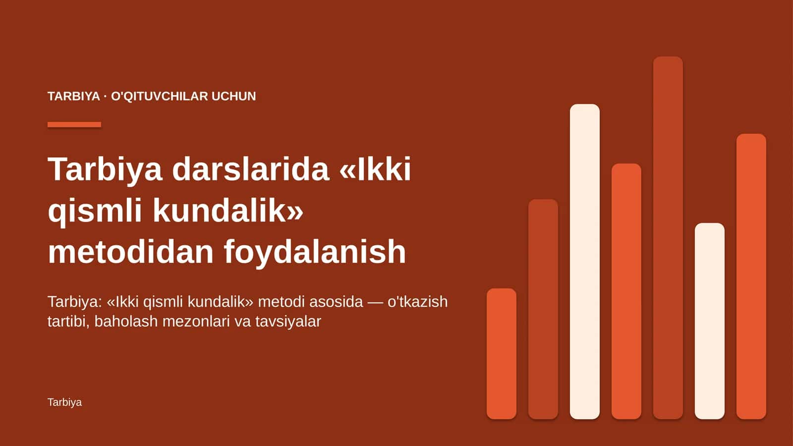 tarbiya darslarida ikki qismli kundalik metodidan foydalanish 3097 1