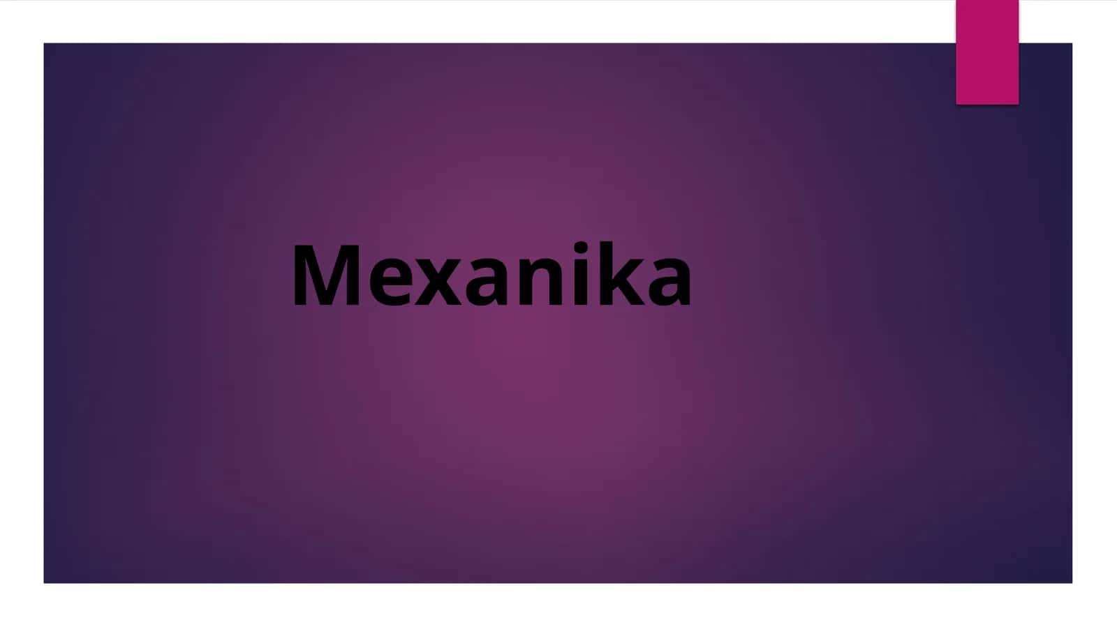 Mexanika 1