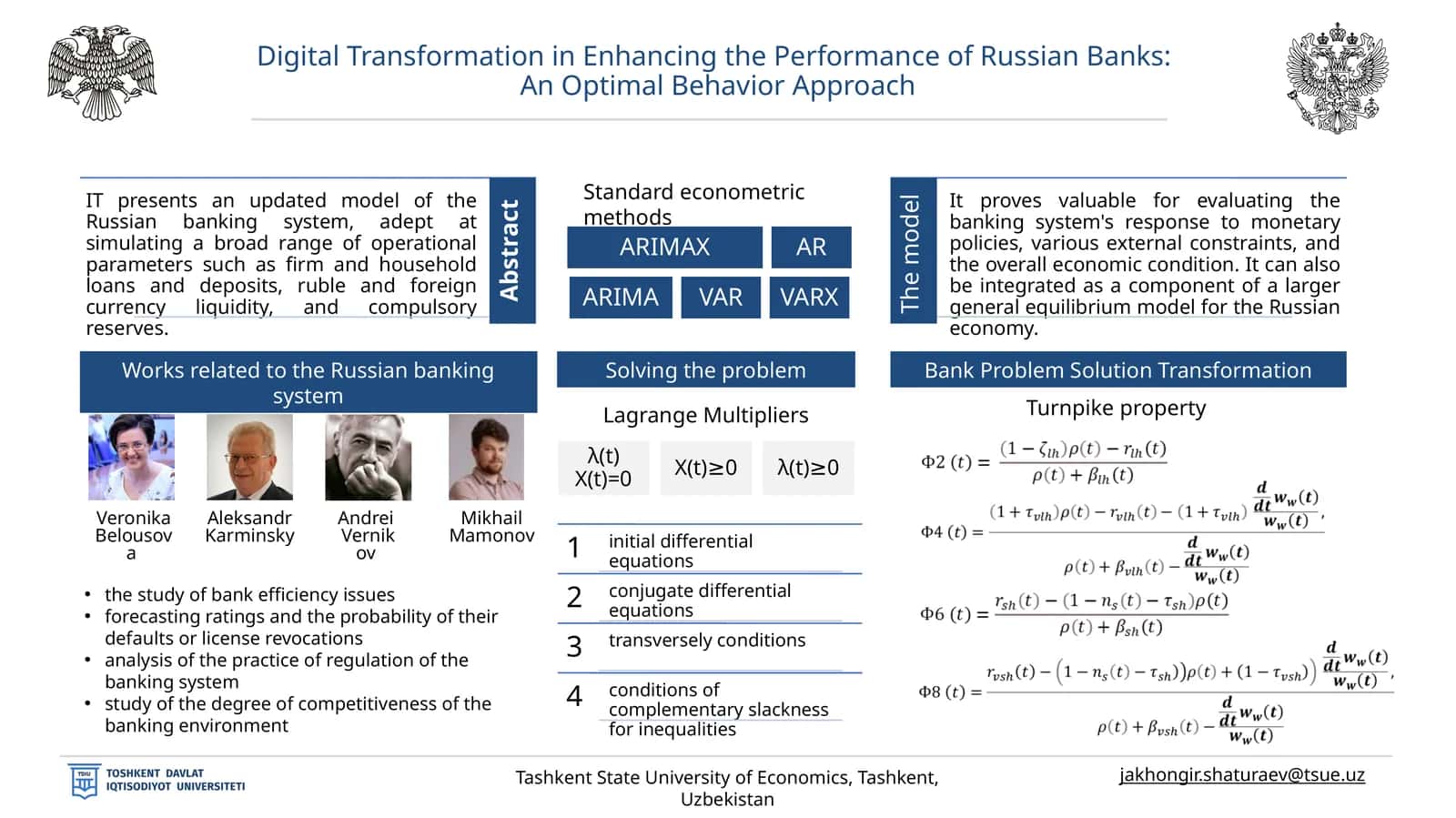 Digital Transformation in Enhancing the Performance of Russian Banks:An Optimal Behavior Approach 1