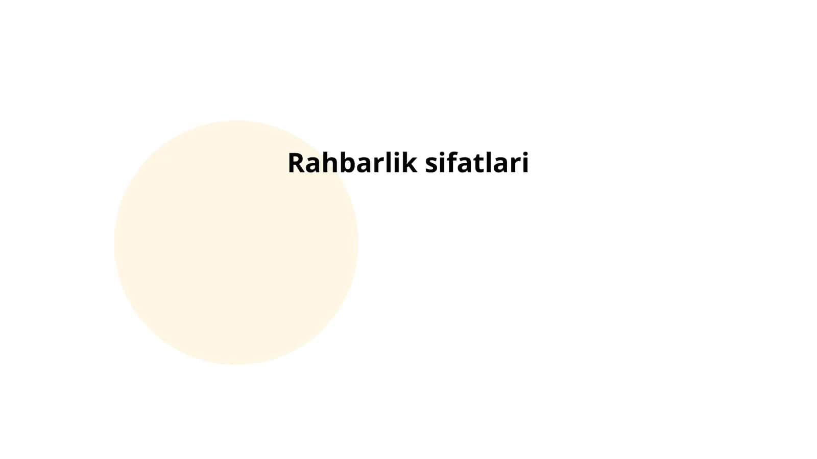 Rahbarlik sifatlari 1