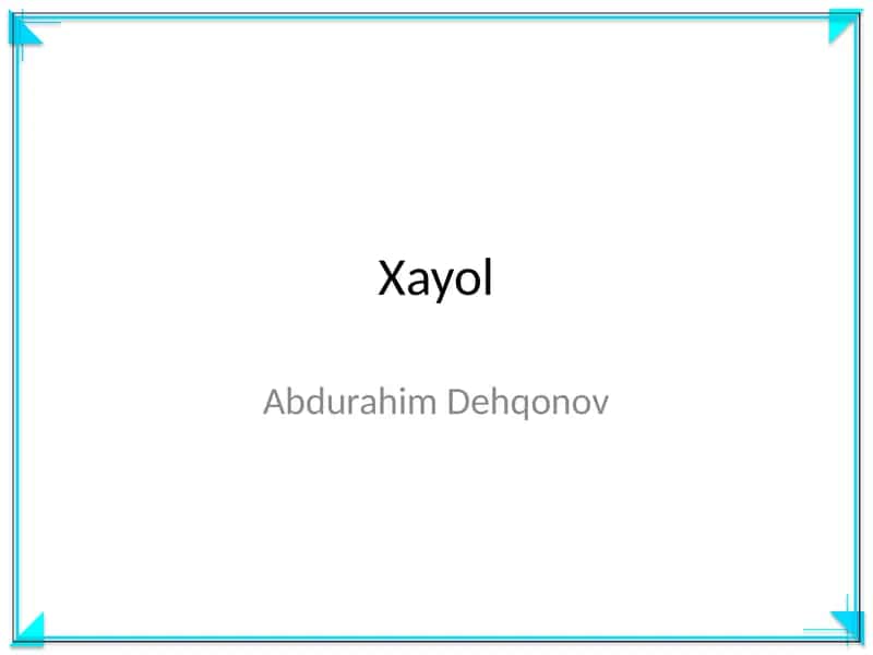 Xayol 1