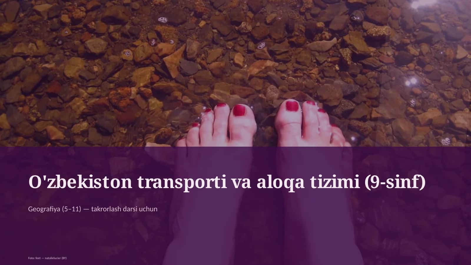 O'zbekiston transporti va aloqa tizimi (9-sinf) 1