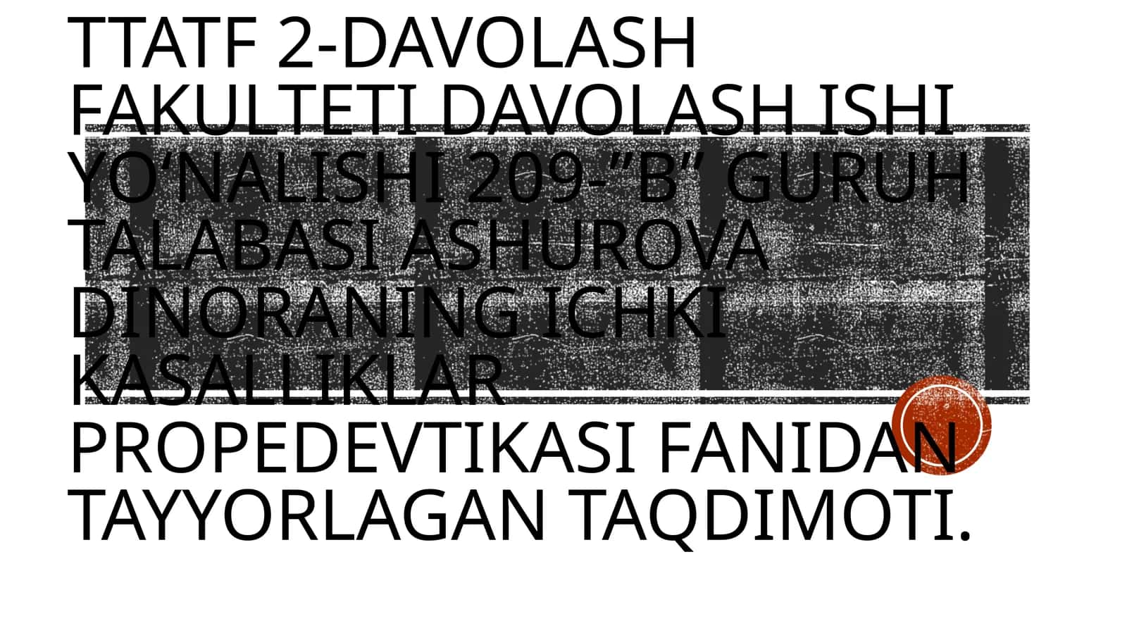 LIMFATIK TUGUNLAR, QALQONSIMON BEZ VA OʻPKA PALPATSIYASI 1