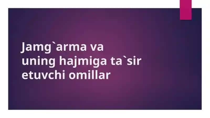 Jamg`armavauninghajmigata`siretuvchiomillar