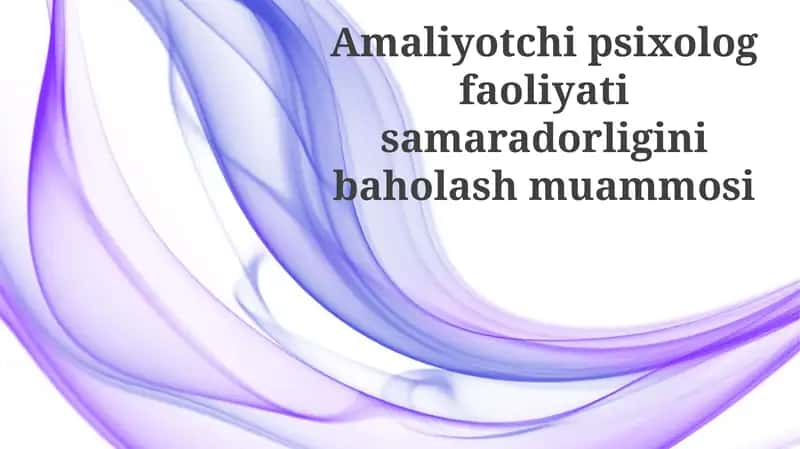 Samaradorlikni baholashning usullari va kamchiliklari 1