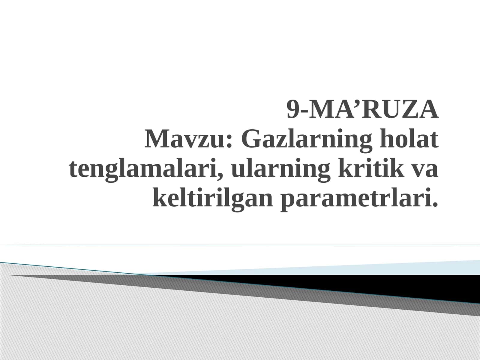 Dinamik qovushqoqlik kritik parametrlar 1