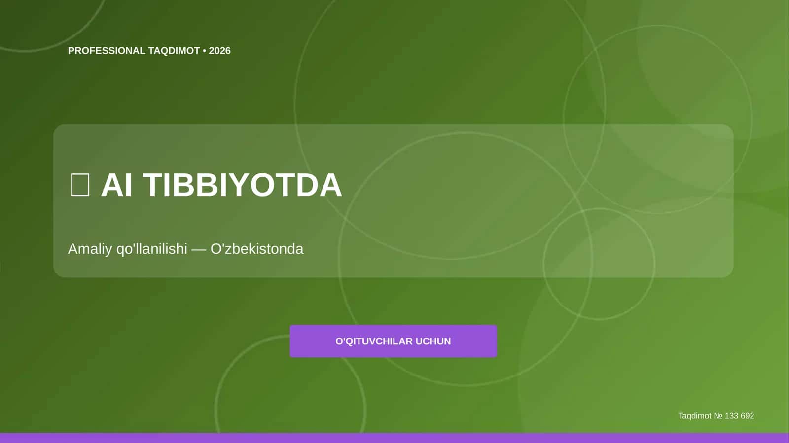 AI Tibbiyotda Amaliy Qo'llanilishi 1