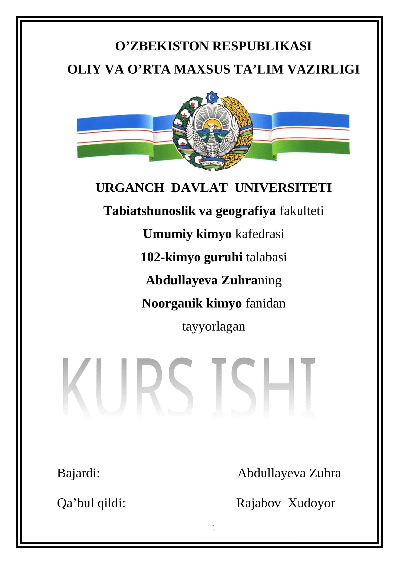 Bor angidridning olinishi va xossalari 1