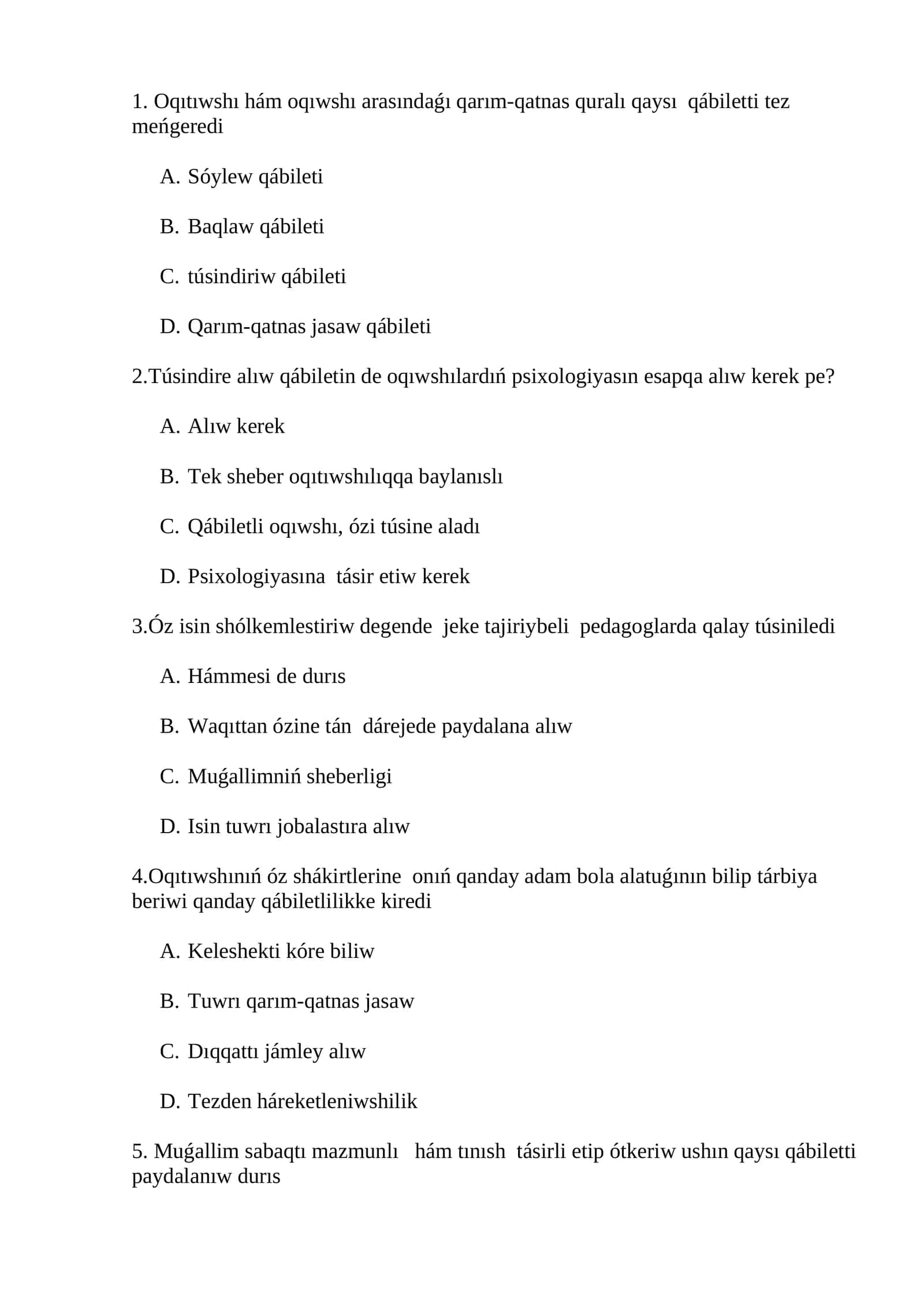Sabaq degen ne? 1
