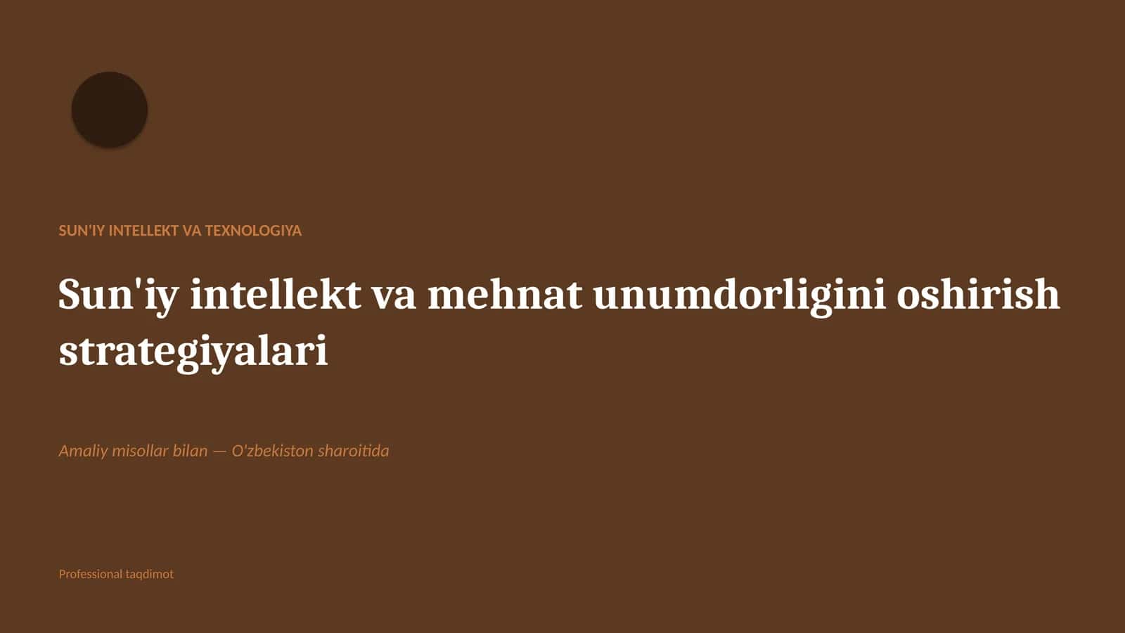 Sun'iy intellekt va texnologiya 1