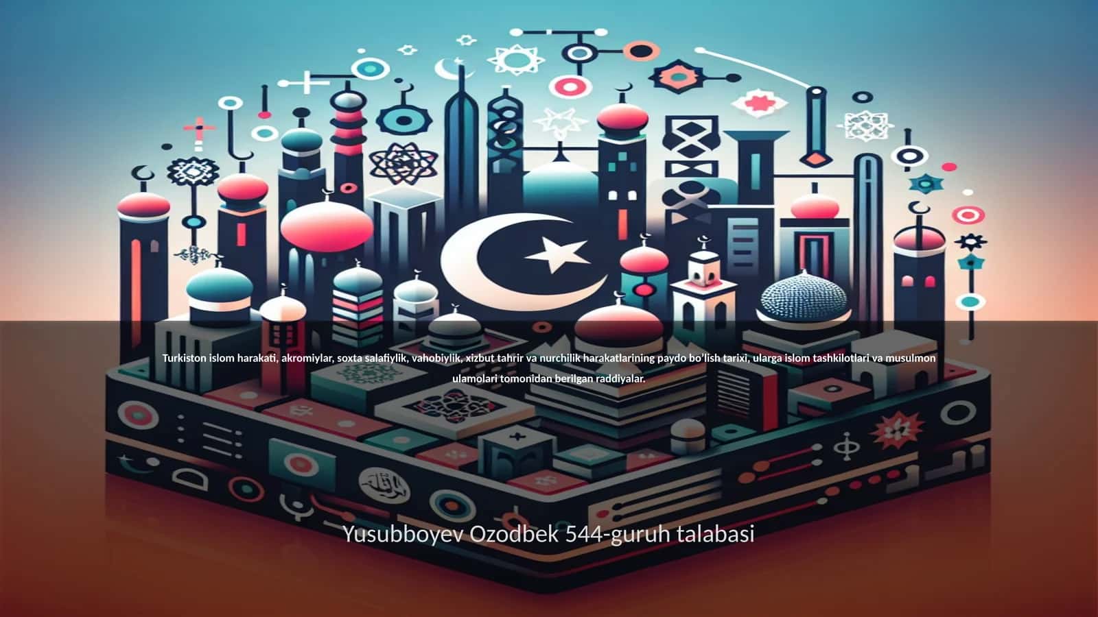 Turkiston islom harakati tarixi 1