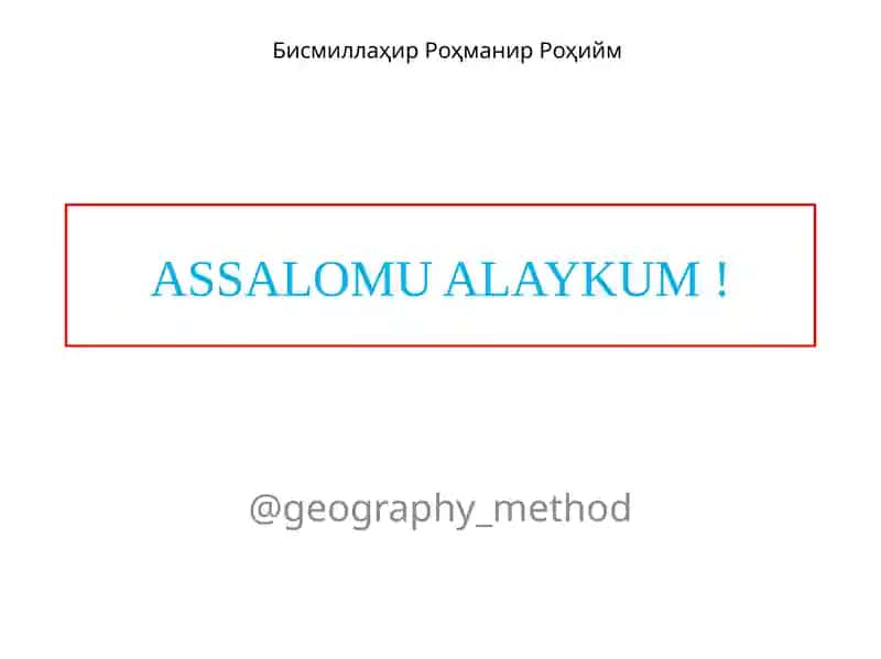 Amaliymashg‘ulot 1