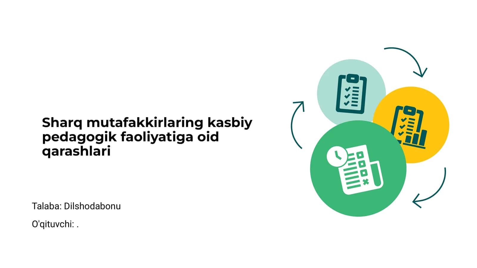 Sharq mutafakkirlaring kasbiy pedagogik faoliyatiga oid qarashlari 1