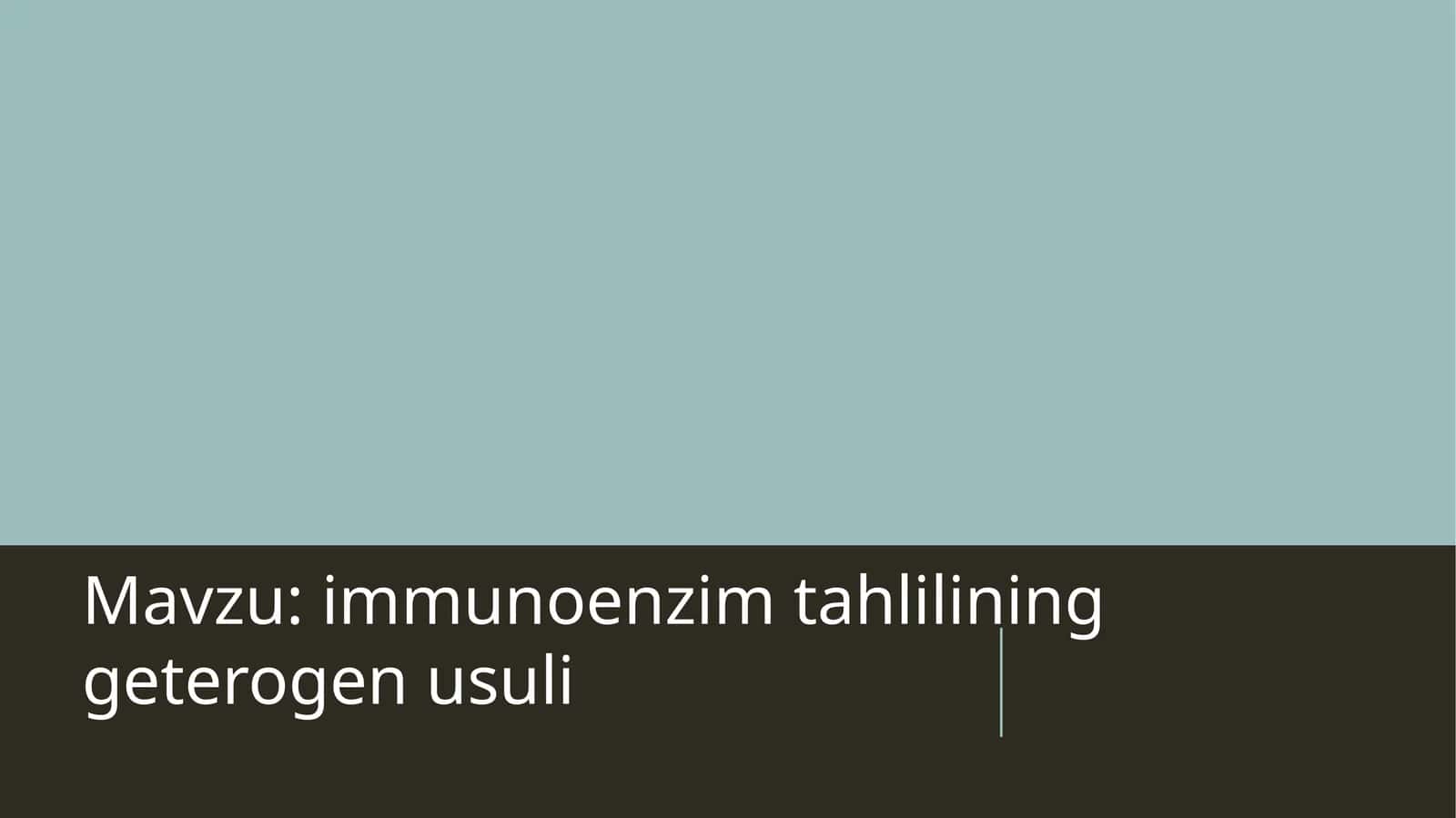 immunoenzim tahlilining geterogen usuli 1