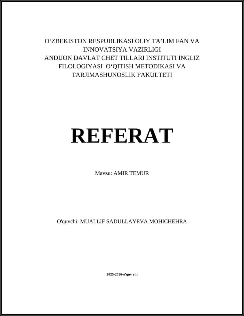 AMIR TEMUR 1