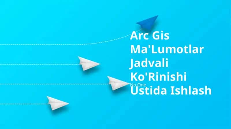 Arc Gis Ma'Lumotlar Jadvali Ko'Rinishi Ustida Ishlash 1