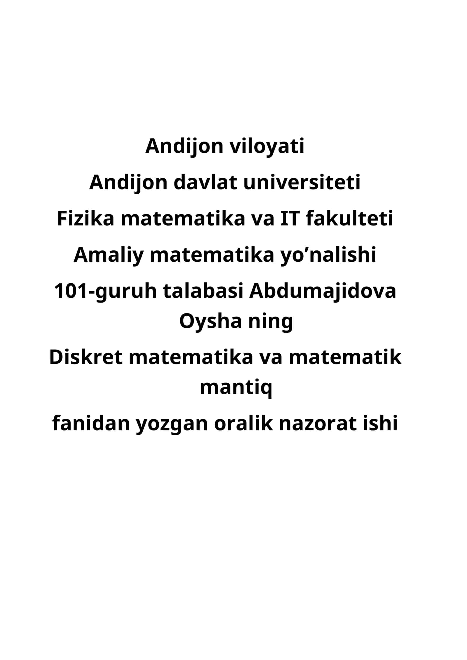 Algoritmlar 1