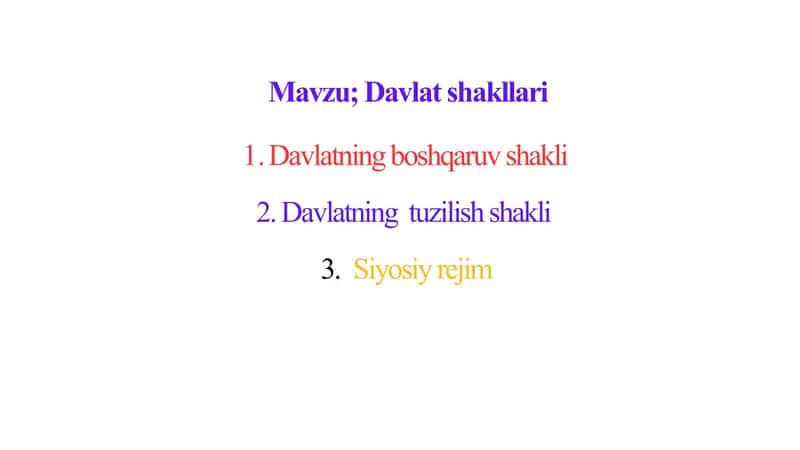 Davlat Shakllari 1
