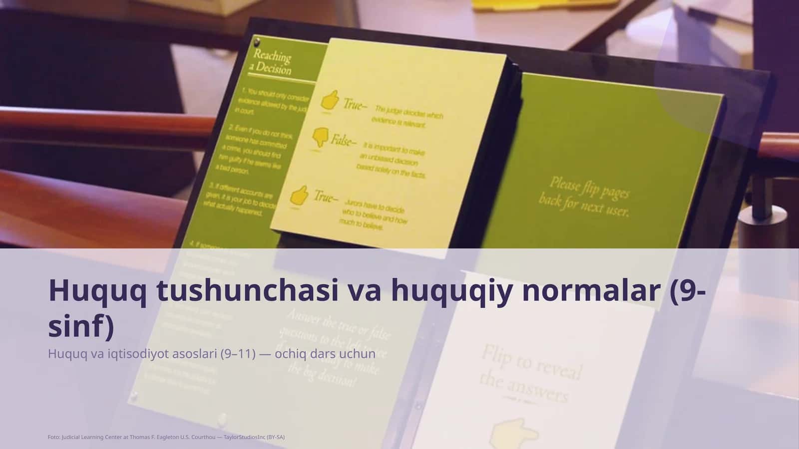 Huquq va iqtisodiyot asoslari (9–11) 1