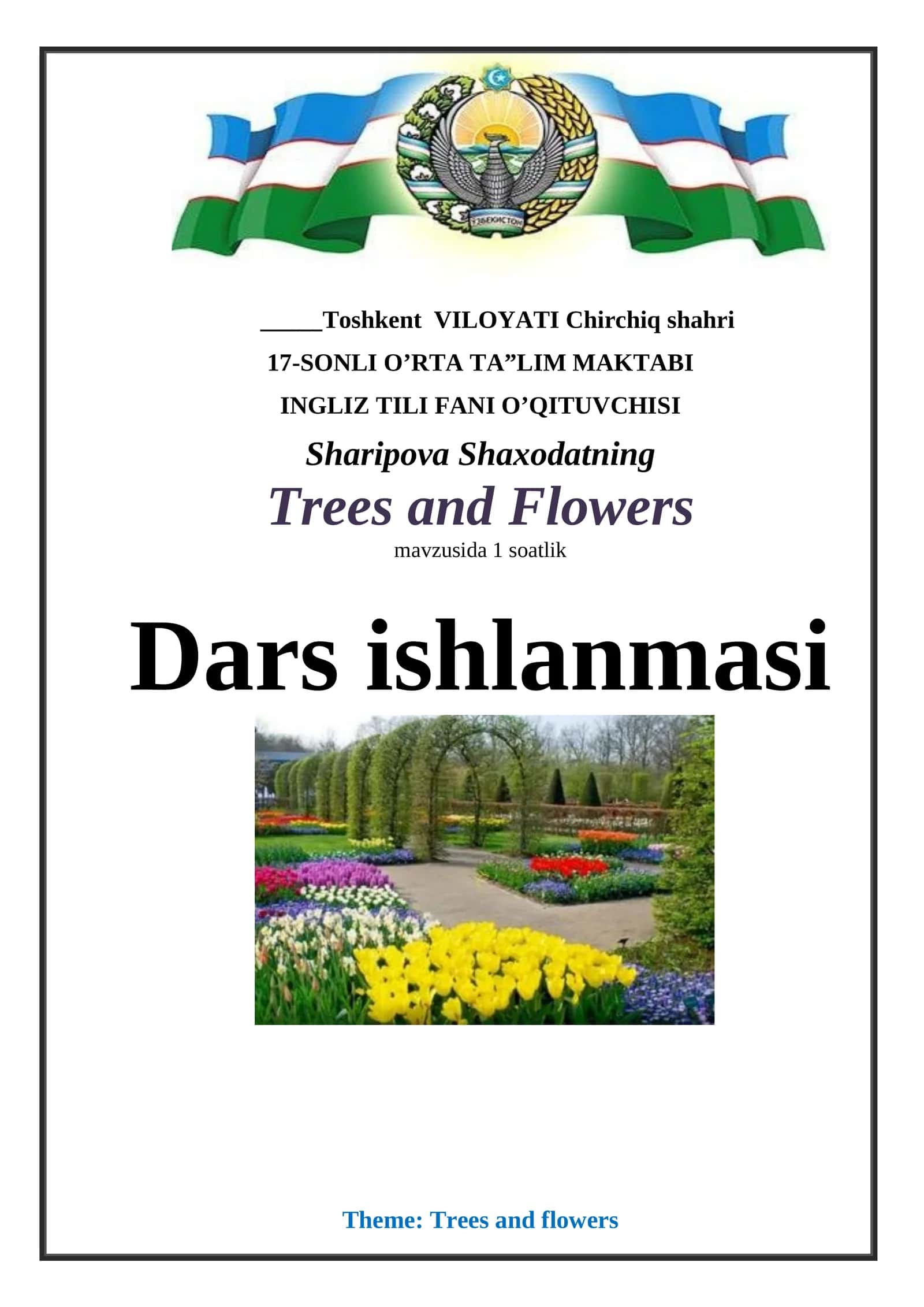 Trees and Flowers 1